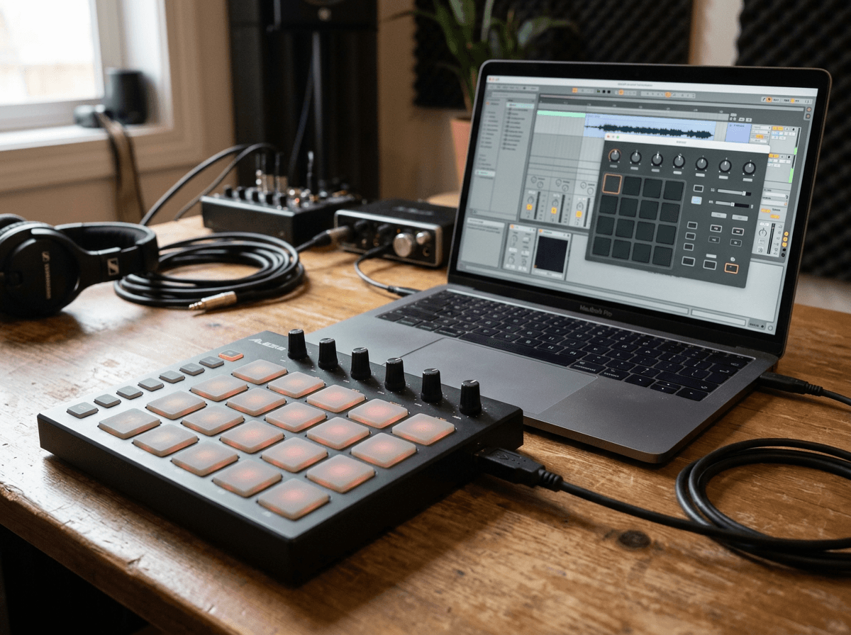 A class-compliant MIDI controller that shows up in your music apps