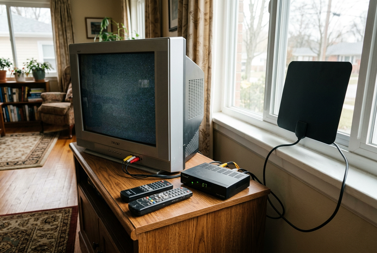 When you have a coax/antenna input: a TV antenna + digital converter box for live channels