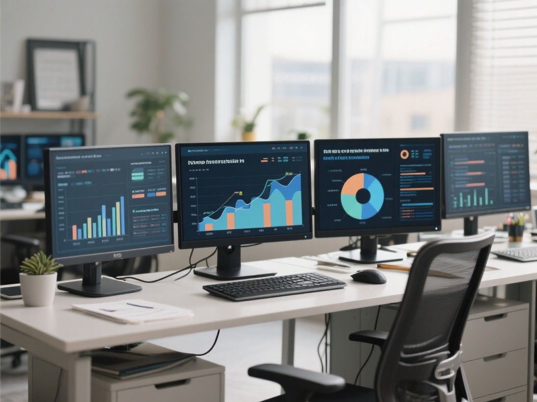 Excel financial report with income statement structure