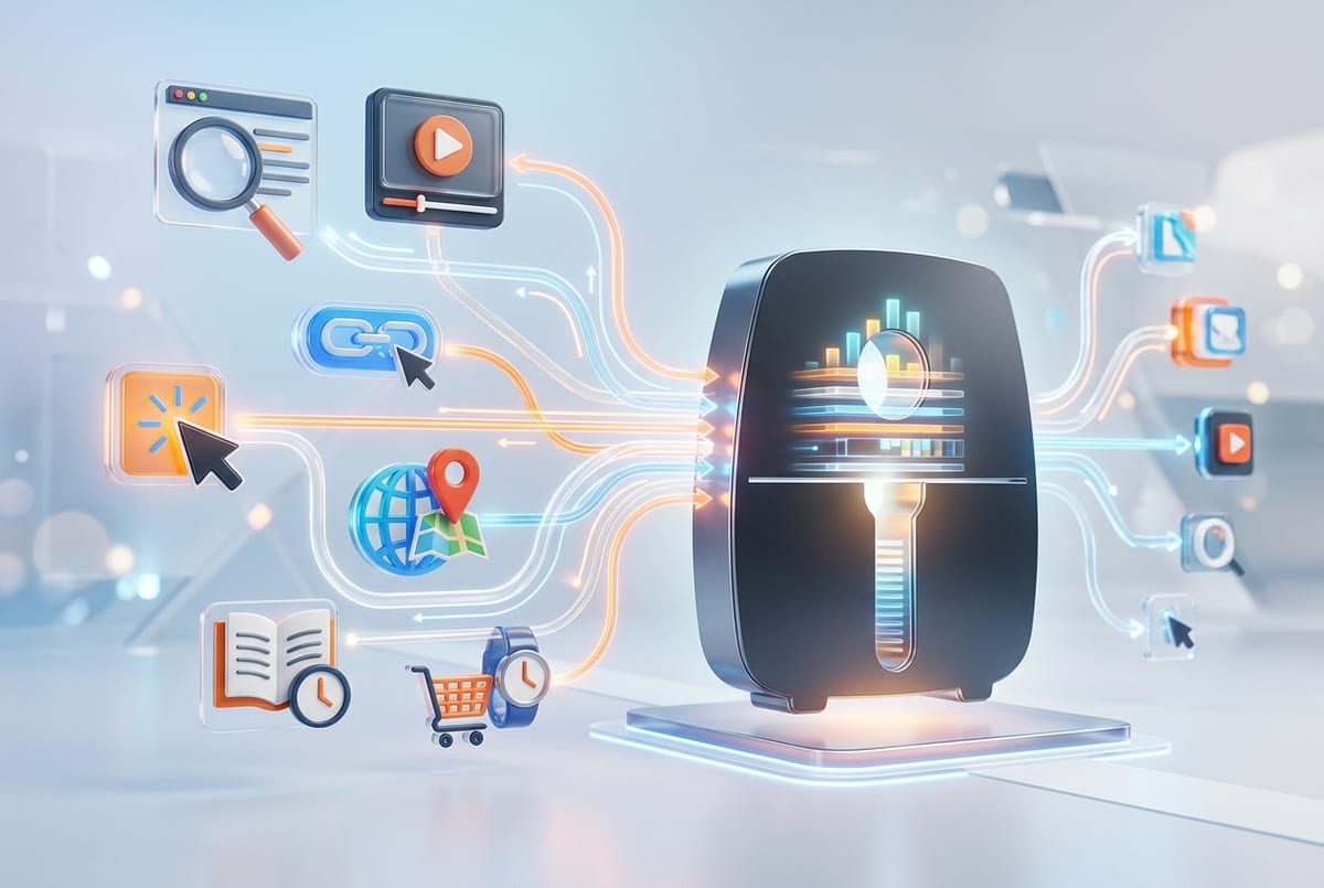 The most common reason: you already left a trail (searches, views, clicks, app activity)